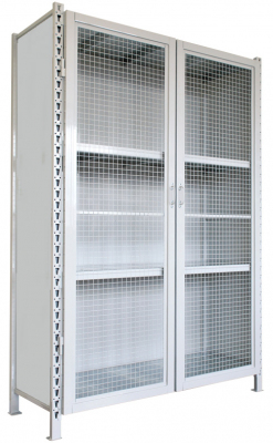 Шкаф складской Актант АКТАНТ-300 70/80 (1500х700х800мм) двери сетчатые, ригельный замок, 5 полок