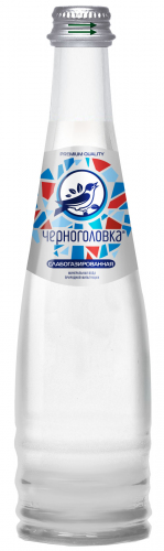 Вода минеральная слабогазированная ЧЕРНОГОЛОВКА, стекло 0,33л