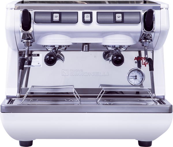 Кофемашина рожковая полуавтоматическая NUOVA SIMONELLI APPIA LIFE COMPACT 2GR S 220V WHITE+ECONOMIZER+HIGH GROUPS