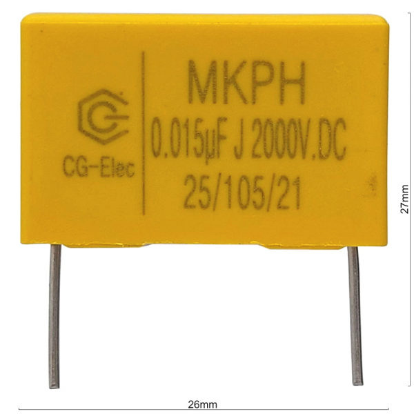 Конденсатор MKPH 0.015UF 2000V.DC 50KHZ
