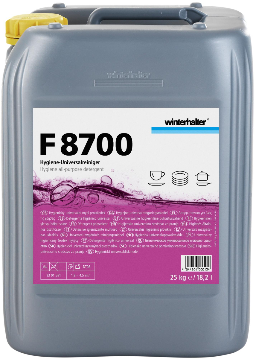 Средство моющее для посудомоечных машин жидкое высокощелочное WINTERHALTER F8700 25кг/18,2л