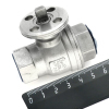 Кран шаровой SMART 330822S, 2-х ходовой, DN15, G-1/2” (нержавеющая сталь AISI-304)