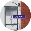 Ванна моечная ABRESTO НВМБ-1-05360 (530х600х870)
